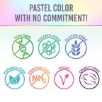 Punky Pastel Temporary Hair Color Spray - Lush Lilac, Temporary Hair Dye, Fast-Drying & Washable, 3.5 fl oz, 1 Pack