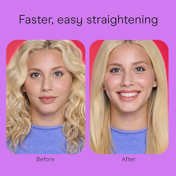 Infiniti PRO CONAIR Tension Control Straightening Brush, Heated Hair Brush with Tension Control Holds Hair in Place, Ionic Technology Adds Shine and Reduces Frizz, Gray