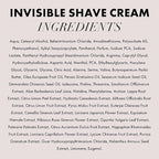 Hanz de Fuko Invisible Shave Cream for Men & Women – Premium Shaving Cream, Great for Sensitive Skin – Hypoallergenic Formula with Aloe Vera, Shea Butter, Acai – Sulfate and Paraben Free – 8 oz.