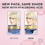 L'Oreal Paris Excellence Crème Permanent Hair Dye, Triple Care Hair Color with Pro-Keratine Complex for 100% Gray Hair Coverage, 01 Extra Light Natural Ash Blonde, 1 Kit