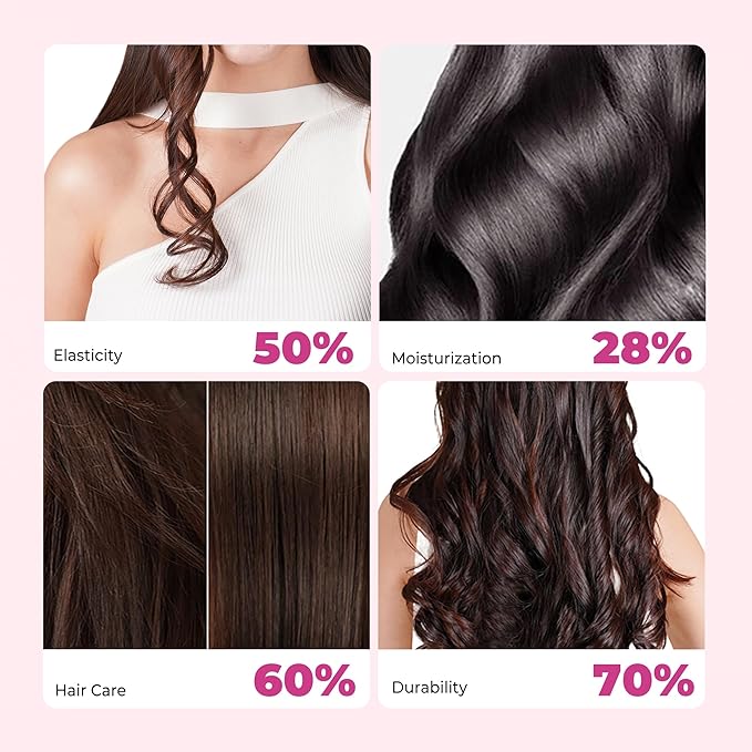 5 in 1 Blow Dryer Brush Set, 1000W Professional Hot Air Styler, Ionic Hair Dryer Brush, 3 Heat Settings, Auto Curling, Fast Drying, Ideal Hair Styling Tools Gift for Women (Black Gold)