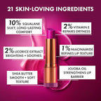 Lushlips Tinted Lip Balm with 10% Squalane, Jojoba Oil and Vitamin E – Hydrating, Moisturizing – Natural skincare balm with Ceramides, Hyaluronic Acid & Licorice Extract 003 Radiant Ruby