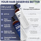 Anti-Thinning Peptide Shampoo And Conditioner – Sulfate Free Thickening Hair Fromula With Biotin, Caffeine & Saw Palmetto Made In USA For Women & Men, Safe For Color-Treated Hair, 16 fl.oz Each