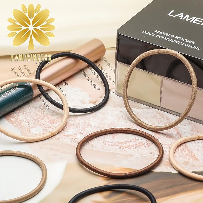 Hair Ties for Thick, Thin Hair - Elastic Ponytail Holders, No Damage Hair Bands for Women & Girls, Daily Life Hair Styling Accessories (Multicolor)