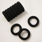 10 Pcs No Damage Hair Ties Thick Hair Elastic Rubber Bands Hair Accessories Scrunchies Seamless for Women