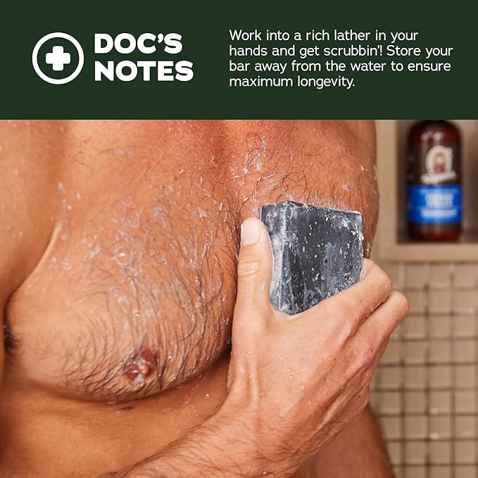 Dr. Squatch Natural Bar Soap for Men Variety Gift Set - Cold Process Soap No Harsh Chemicals - Mountain Meadow, Sandalwood Summit, Lumberjack Lodge, Fresh Falls & Birchwood Breeze (5 oz, 5-Pack)