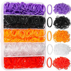 Rubber Bands for Hair, YGDZ 5 Colors 600 PCS Elastic Hair Ties with Organizer Box, Small Hair Bands for Girl, Baby, Hair Accessories for Women, Toddler