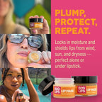 Eco Lips Plumping Daytime Lip Mask with Hyaluronic Acid and Upcycled Cloudberry Oil, 2-pack by Eco Lips 100% Natural. Made in USA