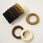 10 Pcs No Damage Hair Ties Thick Hair Elastic Rubber Bands Hair Accessories Scrunchies Seamless for Women