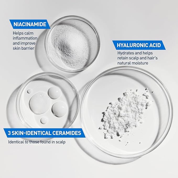 CeraVe Gentle Hydrating Shampoo, With Ceramides, Niacinamide & Hyaluronic Acid For Soft, Healthy Looking Hair & Scalp, Sulfate Free & Color Safe Shampoo, For All Hair Types, 12 Oz