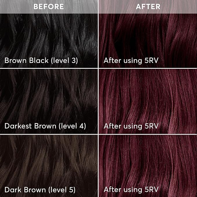 Madison Reed Radiant Hair Color Kit - 5RV Dark Garnet Red with Vibrant Red Violet Tones (Rimini Garnet) Vivid Color Permanent Hair Dye, PPD-Free & Ammonia-Free, 2 Pack