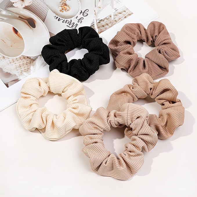 Hair Ties Scrunchies for Women's, for Girls Big Scrunchies Both for Thick Hair or Thin Hair Curl Hair No Crease Ponytail Holder No Hurt Your Hair