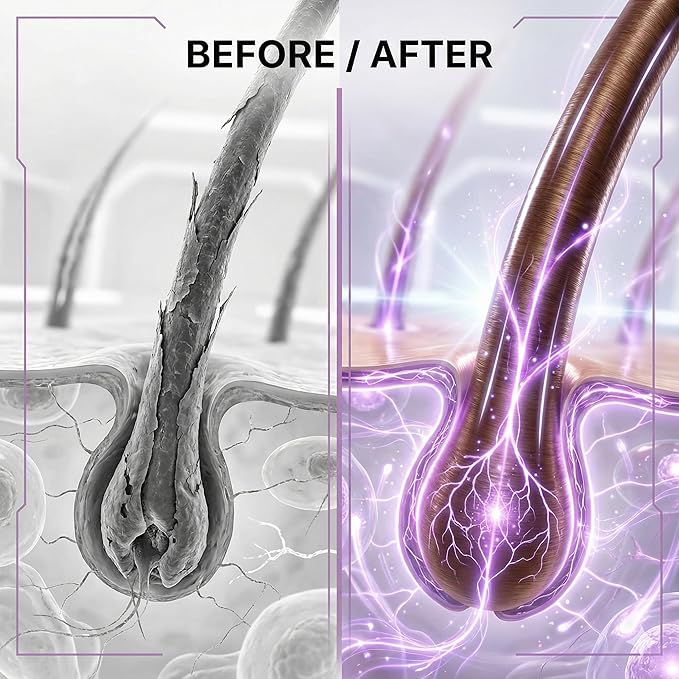 Hair Peak - Hair Growth Supplement - Hair Vitamins to Support Healthy Hair - with Biotin, Collagen, Saw Palmetto Extract, Keratin, Iron, Ionide, Zinc & More - Gluten Free, Dairy Free - 60 Capsules