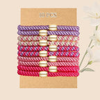 Hair Ties No Damage - 10PCS Ponytail Holders - Elastic Hair Ties for Thick Hair - Braided Hair Bands for Women Girls's Hair - Beautiful Girlfriends