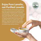 ProSeed Handmade Lanolin Cream with Lavender & Vitamin E – Nursing Balm for Breastfeeding, Baby Care & Dry Skin – Gentle Moisturizer for Hands, Face, Pets – Soothes Diaper Rash & Windburn – 1.5oz