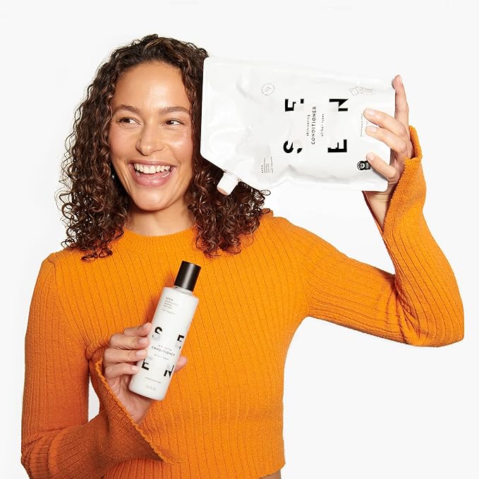 SEEN Deeper Conditioner Eco-Refill, Fragrance Free - Non-Comedogenic & Hair Conditioner- Dermatologist-Developed - Safe for Sensitive & Acne Prone Skin