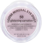 Glistening Carnation Light Bright Pale Pink Mineral Single Loose Powder Eyeshadow; Talc & Paraben Free, No Animal Testing & Cruelty Free