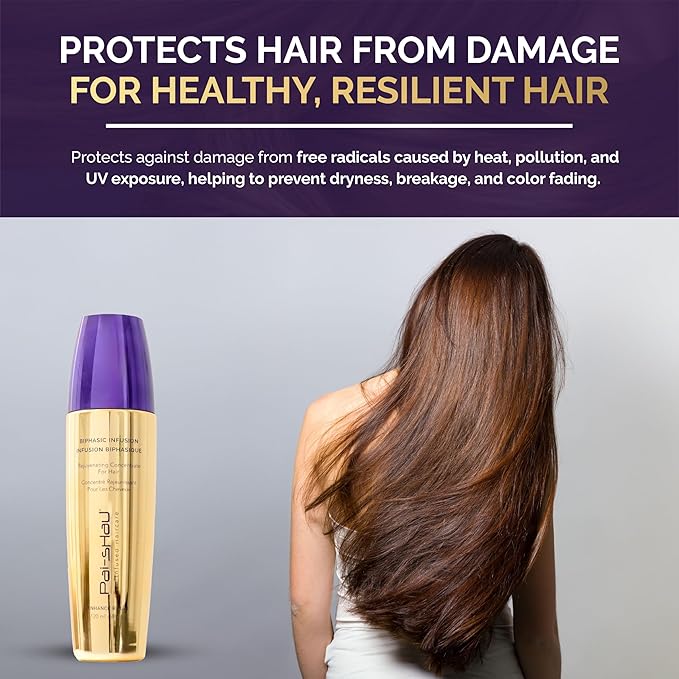 Pai-Shau Biphasic Infusion - Oil-Free Hair Rejuvenating Serum - Provides Shine, Thermal, And Environmental Protection - 4 FL Oz