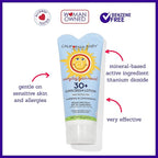 California Baby Everyday SPF 30+ Sunscreen | Mineral Based | Titanium Dioxide | Travel Size Baby Sunscreen for Face + Body | Floral Scent | 2.9oz