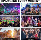 Halloween Hair and Body Glitter Spray, Holographic Glitter Highlighter Powder, Hairspray for Clothes, Face Body Shiny Glitter, Loose Shimmer Hairspray Festival Rave Prom Accessories