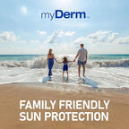 MyDerm Ultra-moisturizing SPF 50 Sport Sunscreen Lotion, Free from Octisalate, Oxybenzone, Octinoxate and Parabens, Hawaii 104 Reef Act Compliant, 128 oz (1 Gallon), Broad Spectrum UVA/UVB Protection