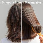 Boar Bristle Hair Brush Mini Travel Size, TWPER Bamboo Nylon Small Detangling Brush for Women Men Kids, Scalp Massage Portable Hair Care Tool Gift