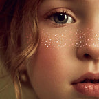 Rose Gold Glitter Freckles Face Tattoo, Sparkle Face Glitter Speckles, 4pcs Makeup Patches