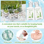 24 Pcs Mini Aloe Vera Gel 1oz Soothing Moisture Aloe Gel Travel Size Aloe Vera Gel Moisturizing Face Skin Aloe Vera Gel Bulk for Thank You Gifts Summer Beach Wedding Party Supplies (Aloe Vera)