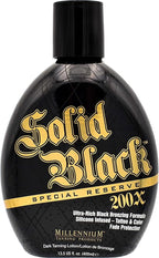Millennium Tanning Solid Black Special Reserve 200X, Tanning Lotion w/Tattoo Protector, 13.5 Ounces