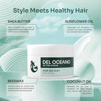 Del Océano Hair Styling Sea Clay - Strong Hold, Matte Finish, Nourishing Formula Hair Clay for Men, Ideal for Hairstyling Medium, Messy, Fine Thinning Hair Styles, 2.7 oz