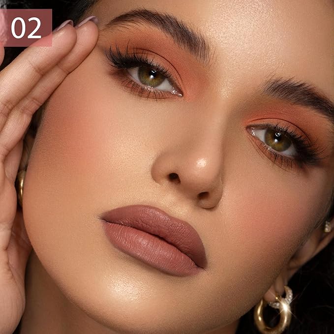 Boobeen 5-Color Eyeshadow Palette, Brown Neutral Tones with Matte Shimmer Glitter Finishes, Long-Lasting Everyday Makeup Palette，Blendable & Pigmented,Travel-Friendly