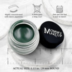 Mommy Makeup Waterproof Stay Put Gel Eyeliner Pot with Micropigments - Smudge-Proof, Long Lasting, Highly Pigmented Cream Eye Liner, 0.14 oz (Hunter)