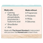 Honest Beauty Sensitive Skin Calm + Renew Eye Balm | Moisturizing + Firming | Hypoallergenic, Fragrance Free, Vegan | 0.5 oz