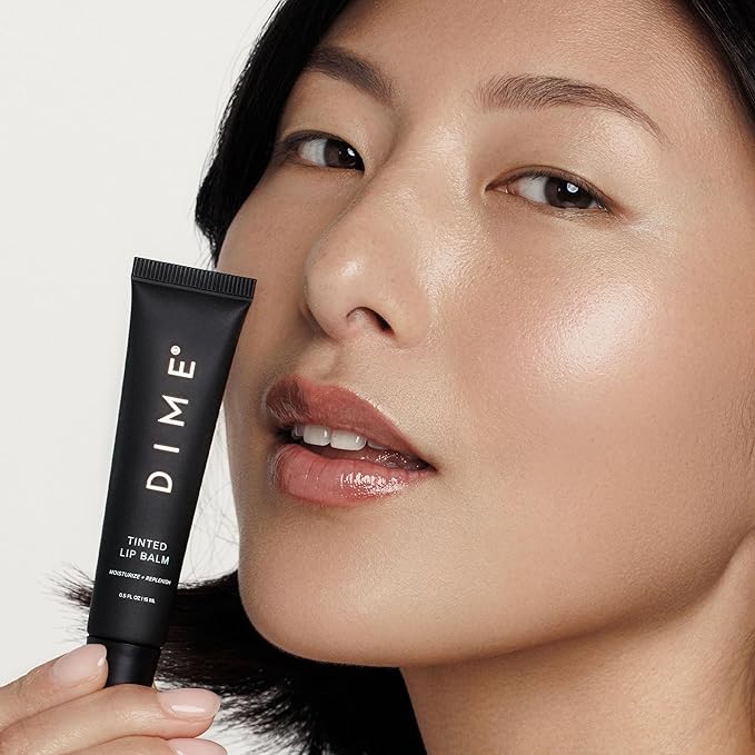 DIME Beauty Tinted Lip Balm (Desert Rose) - Hydrating Tinted Lip Balm and Gloss, Vegan & Cruelty-Free, Anti-Aging Lip Care, .5 oz / 15 ml