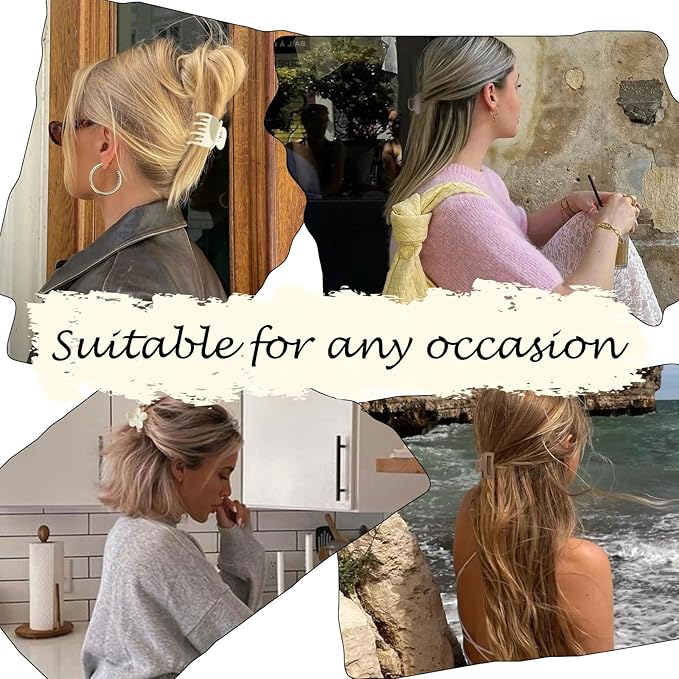 Small Claw Clips for Thin/Medium Thick Hair,12Pcs 1.5 Inch Mini Matte Tiny Jaw Clips for Women Girls 4 Style Nonslip