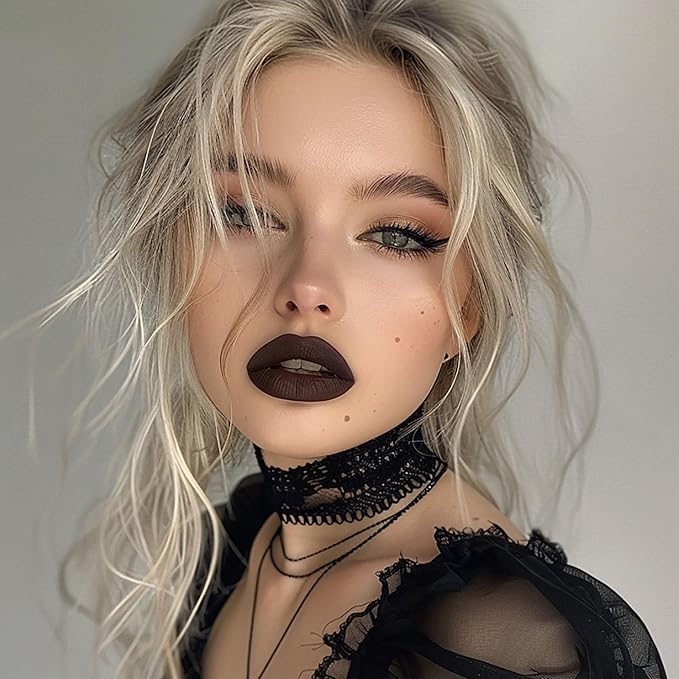 3Pc Matte Liquid Lipsticks for Women Red Lipstick Brown Lisptick Purple Lipstick Cruelty Free Long Lasting Lip Makeup, DM15+22+29