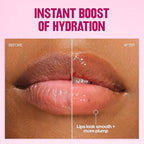 REVLON Super Lustrous Glimmer Lip Oil, Moisturizing & Tinted, Shiny Finish, Made with Plant-Based Squalane, 010 Wined Down, 0.13 fl oz