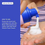 Evereden Kids Face Wash - 3.4 fl oz, Gentle Skin Care, Fresh Pomelo Scent, Gentle Foaming Cleanser, Non-Toxic and Hypoallergenic