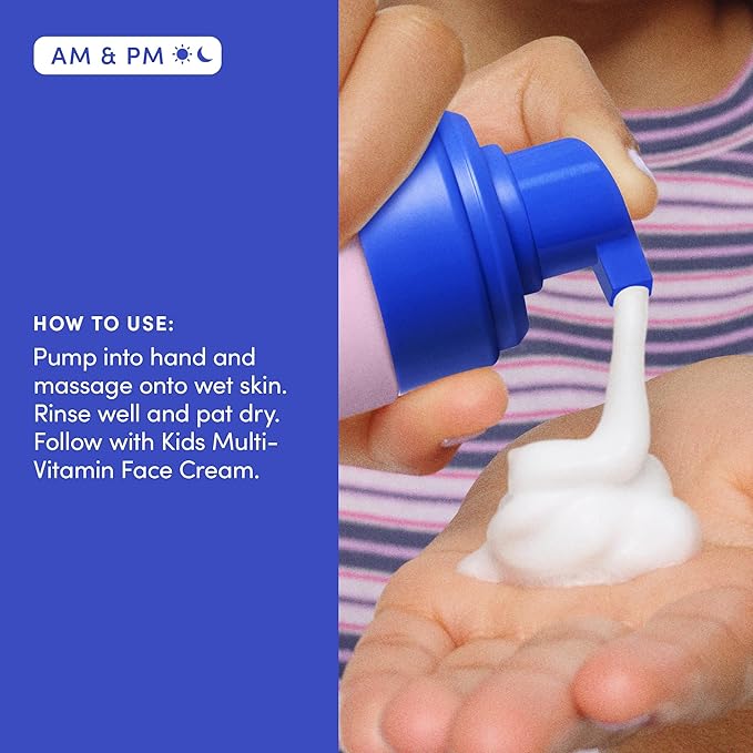 Evereden Kids Face Wash: Melon Juice, 3.4 fl oz. | Gentle Skin Care | Clean and Non-toxic Face Wash | Kids Skin Care