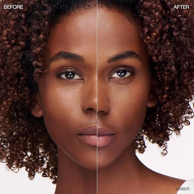 Ogee Sculpted Skin-Perfecting Makeup Setting Powder - Umber - FULL SET (Case & Refill) - Lightweight Powder Foundation Made with 70% Organic Ingredients