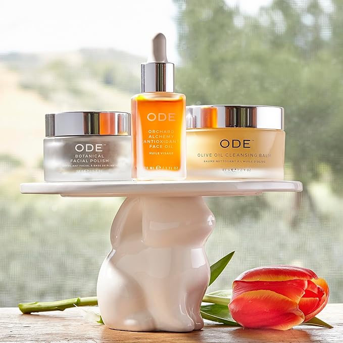 Botanical Facial Polish (3-pack) by ODE Olive Oil Beauty, Organic EVOO, Gentle, Cleanser, Hydrating Mask