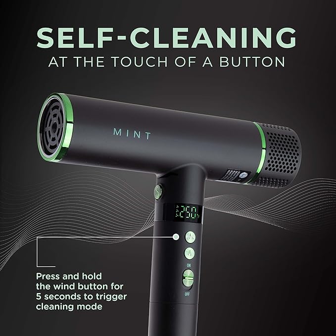 MINT Hummingbird Smart Professional Hair Dryer with Diffuser | Best Lightweight Blow Dryer with Brushless Motor | High Speed Ionic Hair Dryer with Ultra Quiet BLDC Motor