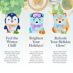 SpaLife Snow Buddies Facial Mask 10 Pack - Hydrating Character Sheet Masks for Women, Moisturizing Skincare Variety Set for Glowing Skin - Korean Facial Mask Spa Treatment with Natural Ingredients