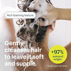 ATTITUDE Volume & Shine Hair Shampoo, EWG Verified, Extra Gentle, Enriched with Oatmeal, Naturally Derived Ingredients, Vegan, Plant Based, Unscented, 8 Fl Oz