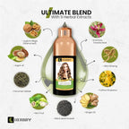 HERBBY Hair Color Shampoo for Gray Hair Coverage&Color Transform with 9 Herbal Extracts –Long Lasting(6-8 Weeks),Shiny,Evenly Colored,Instant Hair Dye Shampoo&Conditioner, 500 Ml (LIGHT BROWN COLOR)