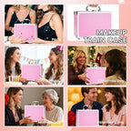 Makeup Kit for Women Girls, Fashionable Make Up Present Set for Beginners Professionals Traveler with Case, Makeup Essential with Eyeshadow Palette, Lip Gloss, Mascara,Foundation Face Primer(Pink)