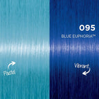 got2b Color Remix Semi-Permanent Hair Color, Blue Euphoria 095, Customizable Temporary Hair Dye to Create A Vibrant or Pastel Shade, Easy At-Home Application, Lasts Up to 15 Washes