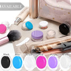 200PCS 5 Gram Sample Containers,5ml Empty Jars with Lids, Small Cosmetic Containers, Mini Sample Jars with 16PCS Mini Spatulas for Make Up, Oils, Lotion, Powder, Paint, Jewelry, Lip Balms(Blue Lid)