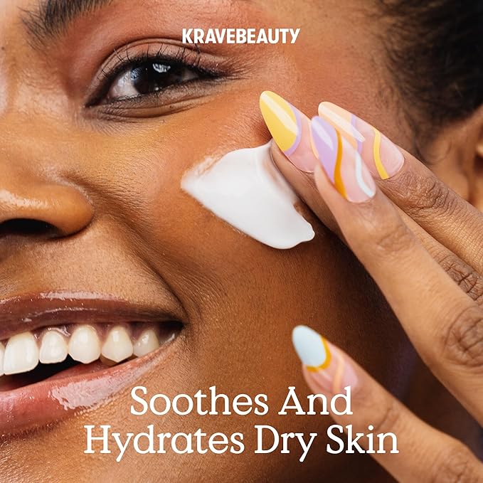 KraveBeauty Oat So Simple Water Cream Refill, Enriched With Oat & Squalane To Soothe & Lock In Moisture, Everyday Moisturizer, For All Skin Types, Vegan & Cruelty Free, 6.76 fl oz