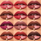12 Colors Matte Lip Liner Pens Set，Cream Glide Lip